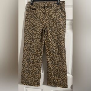 American Eagle Outfitters Leopard Print Stretch Jeans in Brown and Black